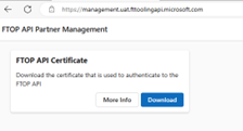 FTOP API Certificate