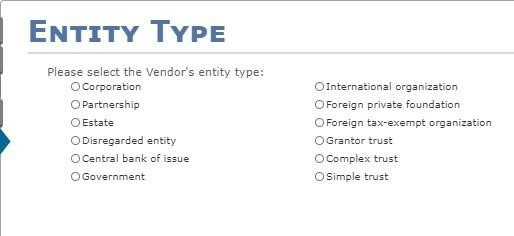 Entity Type tab